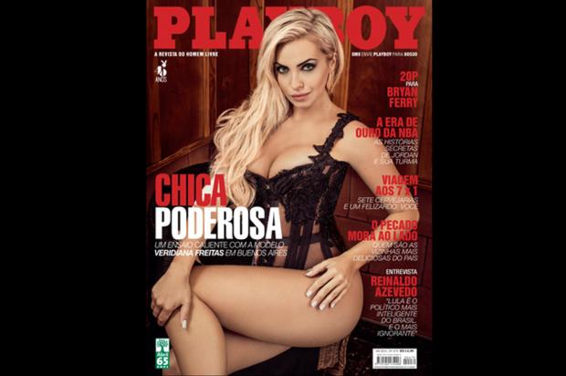 "As meninas queriam ser paquita. Eu sempre sonhei ser capa da Playboy", diz Veridiana Freitas Reprodução/