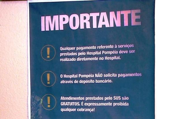 Falso médico aborda pacientes para cobrar taxas que não existem em hospitais de Caxias do Sul Reprodução/RBS TV